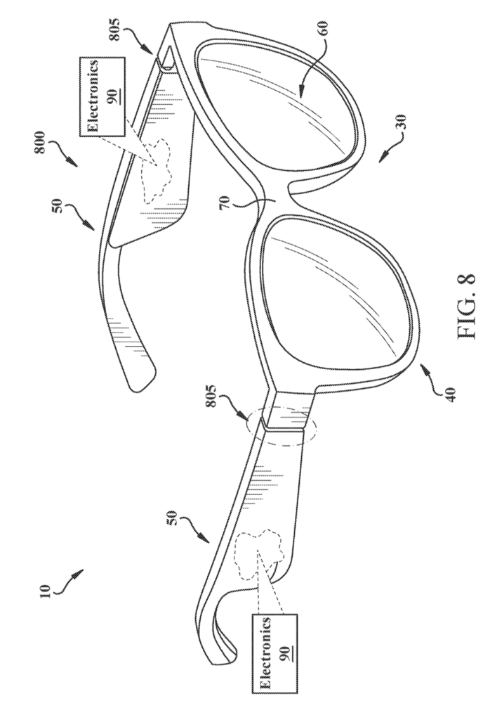 Interesting Patents Bose Wearable audio device with cable-through hinge