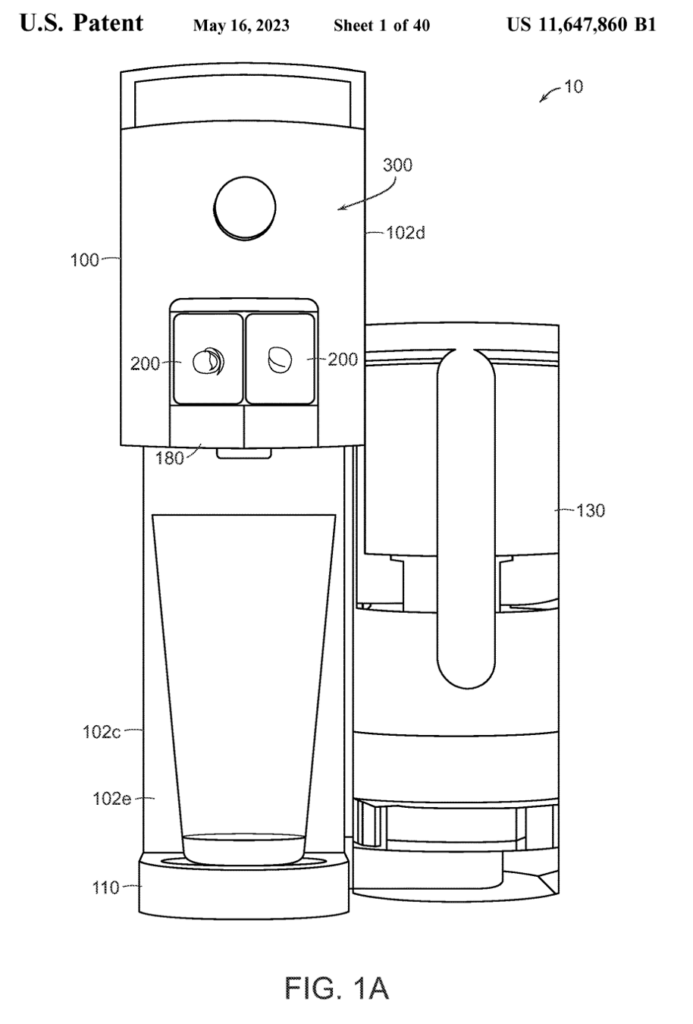 Interesting Patents SharkNinja FLAVORED BEVERAGE CARBONATION SYSTEM